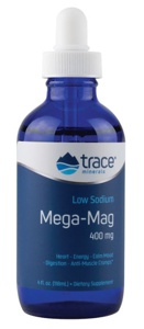 Trace Minerals Liquid Mega-Mag (400 mg) 118 ml produktbillede