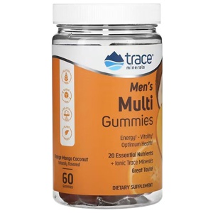 Trace Minerals Men's Multi Orange Mango & Coconut 60 tuggtabletter produkt bild
