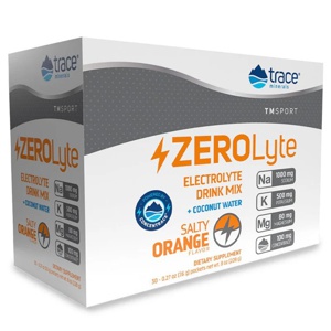 Trace Minerals ZEROlyte Electrolyte Drink Mix Salty Orange 30-pak produktbillede