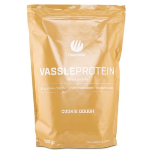 Trainimal Valleprotein Cookie Dough 1 kg produktbillede