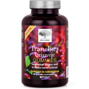 Tranebær Urinveje Gummies - 60 stk produktbillede