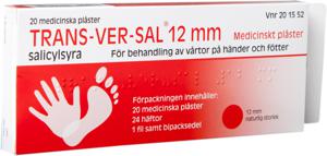 Trans-Ver-Sal 12 mm, medicinskt plåster 15 % 20 st produkt bild