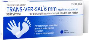 Trans-Ver-Sal 6 mm, medicinskt plåster 15 % 20 st produkt bild