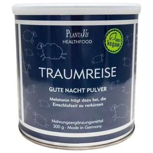 Traumreise Gute Nacht Pulver Melatonin Schoko, 300 g Pulver Produktbild