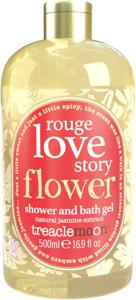 Treaclemoon Rouge Love Story Dusch- och badgel 500 ml – med naturlig jasmindoft – lyxig och doftande rengöringsmedel för en romantisk badupplevelse produkt bild