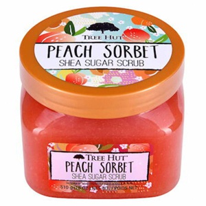 Tree Hut Shea Sugar Scrub Peach Sorbet 510 g produktbillede