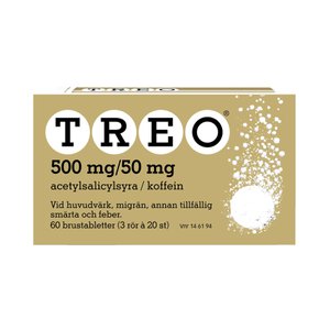 Treo Original värktablett, brustablett 500 mg/50 mg 3 x 20 st