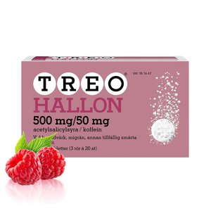 Treo Hallon värktablett, brustablett 500 mg/50 mg 3 x 20 st