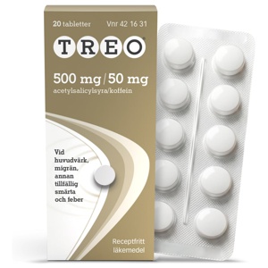 Treo tablett 500 mg/50 mg 20 st produkt bild