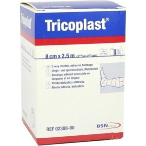 TRICOPLAST Pflasterbinde 8 cmx2,5 m 2308 Produktbild