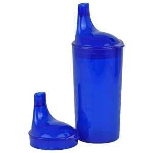 TRINKBECHER mit 2 Deckeln blau Produktbild