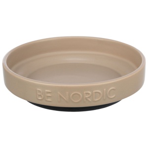 Trixie Be Nordic Skål Låg Keramik & Gummi Taupe - 0.3 l/ø 16 cm / Taupe produkt bild
