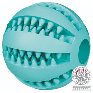Trixie Denta Fun baseball Mintfresh naturgummi ø 6 cm produkt bild