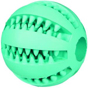 Trixie Denta Fun Baseball MintFresh Naturgummi Hundleksak, 1 st produkt bild
