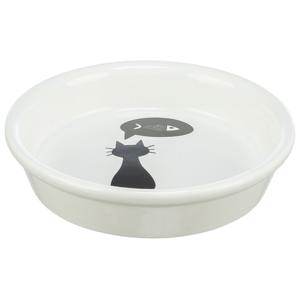 Trixie djup keramikskål med kattmotiv - 250 ml, Ø 13 cm produkt bild