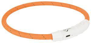 Trixie Flash Light LED-halsband Orange (M - L) produkt bild