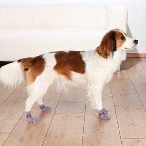 Trixie Hundsockar Non-Slip 2-pack Grå M-L produkt bild