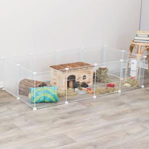 Trixie Indoor enclosure metal/plastic 140 × 35 × 70 cm white produkt bild