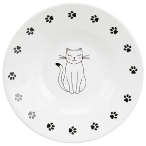 Trixie keramiktallrik för kortnosade katter - 200 ml, Ø 15 cm produkt bild
