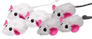 Mysiga Mössen Kattleksak med Kattmynta - 6 pack möss produkt bild