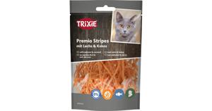 Trixie Premio Stripes med Lax & Kokos 50 g produkt bild