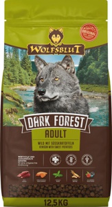 Trockenfutter Hund mit Wild & Süßkartoffel, dark forest, Adult, 12,5 kg Produktbild