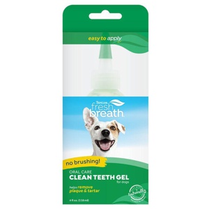 TropiClean Fresh Breath Clean Teeth gel for hunder produktbilde