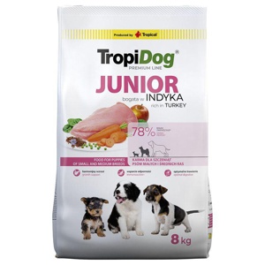 Tropidog Premium Junior Small & Medium Truthahn & Reis Produktbild