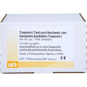 TROPONIN I mit Puffer Testkassetten Produktbild