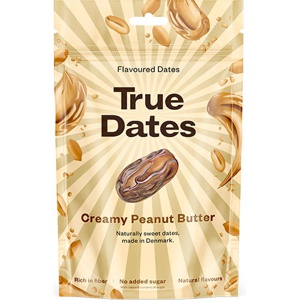 True Dates Creamy Peanut Butter dadler 100 g produktbilde