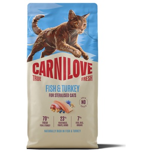 True Fresh Fish & Turkey Adult Sterilised Torrfoder för Katt - 2 kg produkt bild