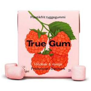 True Gum Tyggegummi   Hindbær & Vanilje produktbillede