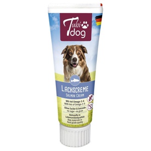 TubiDOG Lachscreme in der Tube Produktbild