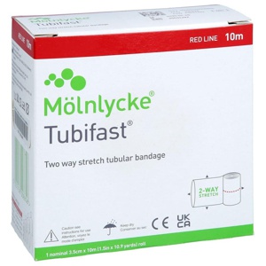 TUBIFAST 2-Way Stretch 3,5 cmx10 m rot Produktbild