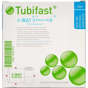 Tubifast 2-WAY Stretch BLÅ 7,5 cm x 10 m. produktbillede