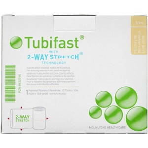 Tubifast 2-WAY Stretch GUL 10,75 cm x 10 m. produktbillede
