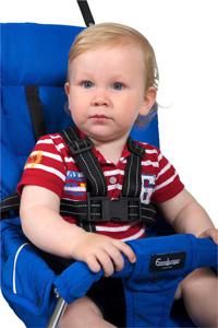 Tullsa Barnsele i textil med reflex, Svart / 6m-4 år produkt bild