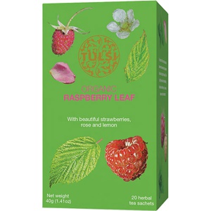 Tulsi Raspberry Leaf Te Økologisk   20 breve produktbillede