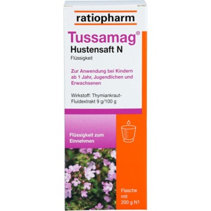 Tussamag Hustensaft N, 200 g Flüssigkeit zum Einnehmen Produktbild