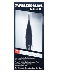 Tweezerman G.E.A.R Ingrown Hair/Splinter Tweeze - Black produktbillede
