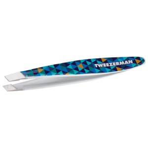 Tweezerman Mini Slant Tweezer Blue Mosaic produkt bild