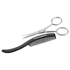 Tweezerman Moustache Scissors With Comb produktbillede
