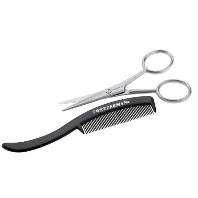 Tweezerman Moustache Scissors with Comb