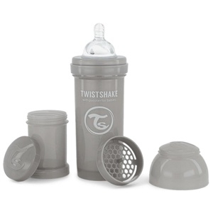 Twistshake Anti-Colic nappflaska 260 ml Pastell Grå produkt bild