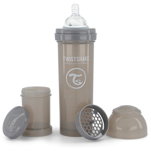 Twistshake Anti-Colic sutteflaske 4 mdr+ 330 ml - Grå produktbillede