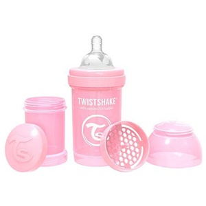 Twistshake Anti-Colic Pastel Light Pink 180 ml produkt bild