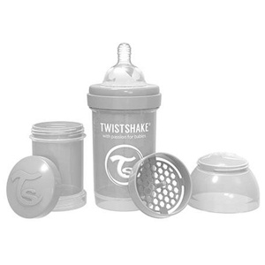 Twistshake Anti-Colic Pastel Grey 180 ml produkt bild