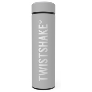 Twistshake Hot or Cold Bottle 420 ml Pastel Grey produkt bild