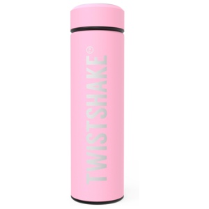 Twistshake Hot or Cold Bottle 420 ml Pastell Rosa produkt bild