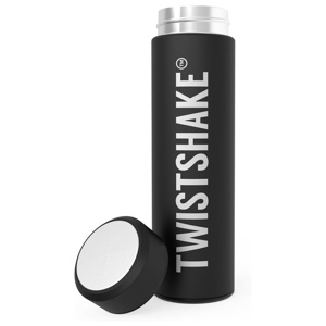 Twistshake Hot or Cold Flaska Svart 420 ml produkt bild